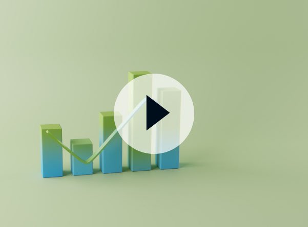 Bar graph chart with trend lines