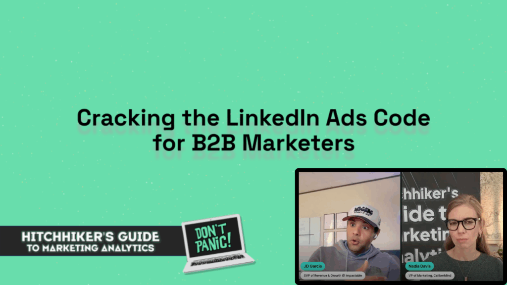 Hitchhiker's Guide to Marketing Analytics Season 2 Episode #3